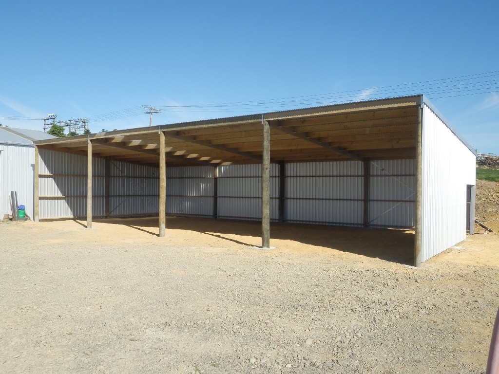 Alpine Buildings: Leanto Steel Rafter Construction NZ